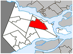 Saint-Lazare Quebec location diagram